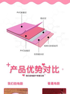 工厂直营幼儿园地胶防滑耐磨学校早教胶地板培训机构PVC塑胶地板